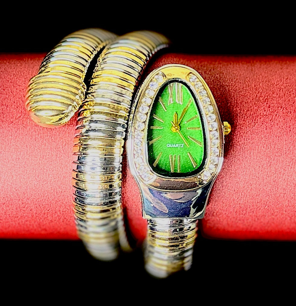 Serpentine Coil Bracelet Watch